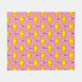Couverture Polaire Parapluie jaune (Devant (Horizontal))