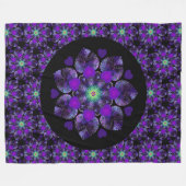 Couverture Polaire Parapluie violet & coeurs .7 (Devant (Horizontal))