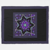 Couverture Polaire Parapluie violet & coeurs .7 (Devant (Horizontal))