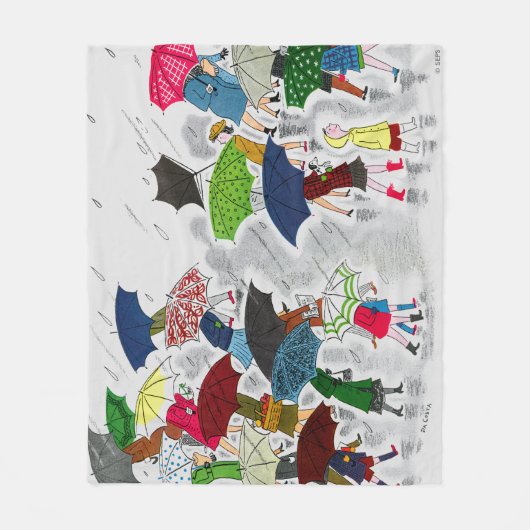 Couverture Polaire Parapluies (Devant)