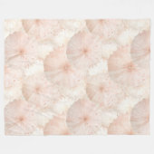 Couverture Polaire Parapluies Rose Tendre (Devant (Horizontal))