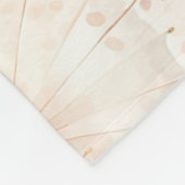 Couverture Polaire Parapluies Rose Tendre (Coin)