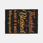 Couverture Polaire Paraprofessionnel Merci béni Thanksgiving Fal (Devant (Horizontal))