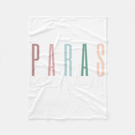 Couverture Polaire Paras rendent cela possible Paraprofessional Teach (Devant)