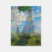 Couverture Polaire Parasol Monet Femme Impressionnisme (Devant)