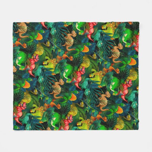 Couverture Polaire Parc Dinosaur (Devant (Horizontal))