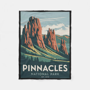 Couverture Polaire Parc national de Pinnacles Camping vintage Randonn