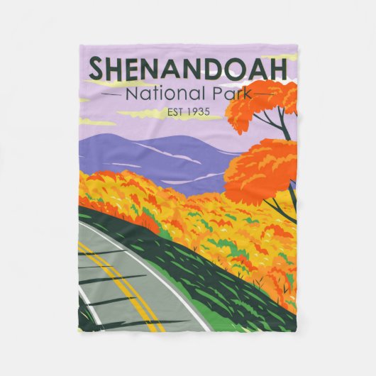 Couverture Polaire Parc national de Shenandoah Skyline Drive Virginie (Devant)