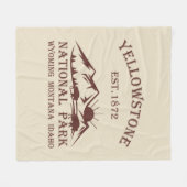 Couverture Polaire Parc national de Yellowstone (Devant (Horizontal))