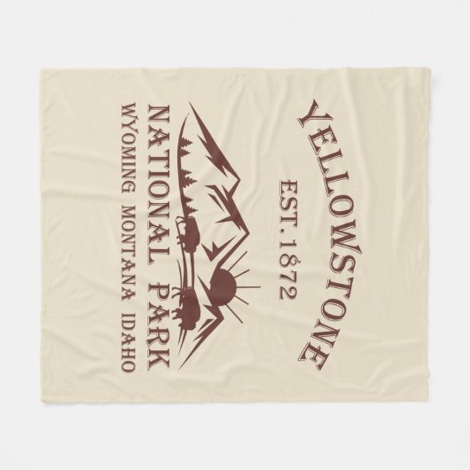 Couverture Polaire Parc national de Yellowstone (Devant (Horizontal))