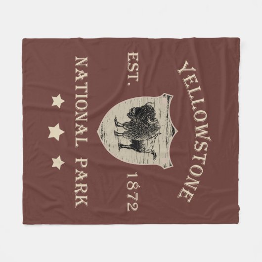 Couverture Polaire Parc national de Yellowstone (Devant (Horizontal))