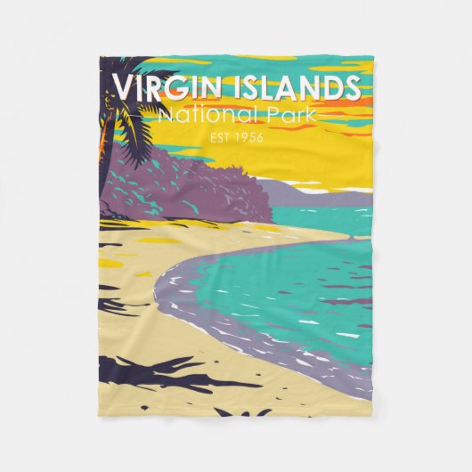 Couverture Polaire Parc national des Îles Vierges Trunk Bay Beach (Devant)