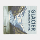 Couverture Polaire Parc national Glacier Art de voyage (Devant (Horizontal))