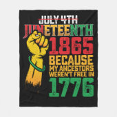 Couverture Polaire Parce que Mes ancêtres n'étaient pas libres en 177 (Devant)