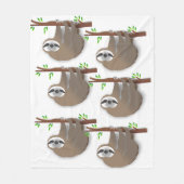 Couverture Polaire Parcelle couchant et large éveil Brown tendu (Devant)