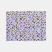 Couverture Polaire Parcelles en pourpre (Devant (Horizontal))