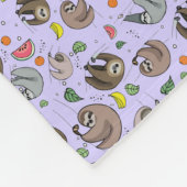 Couverture Polaire Parcelles en pourpre (Coin)