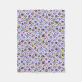 Couverture Polaire Parcelles en pourpre (Devant)