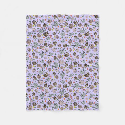 Couverture Polaire Parcelles en pourpre (Devant)