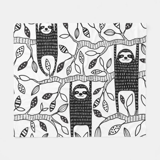 Couverture Polaire Parcelles réfrigérées : Motif animal mignon. (Devant (Horizontal))