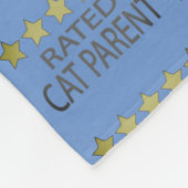 Couverture Polaire Parent de chat cinq étoiles (Coin)