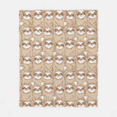 Couverture Polaire Paresses et motif de café (Devant)