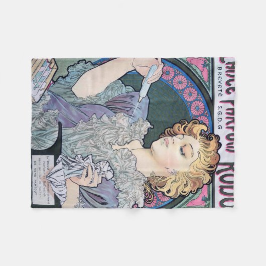 Couverture Polaire Parfum, Alphonse Mucha (Devant (Horizontal))
