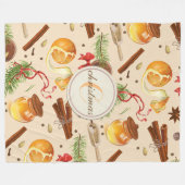 Couverture Polaire Parfums Vintages de Noël (Devant (Horizontal))