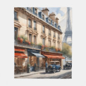 Couverture Polaire Paris aquarelle (Devant)