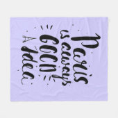 Couverture Polaire Paris est toujours une bonne idée (Devant (Horizontal))