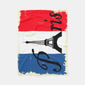 Couverture Polaire Paris grunge (Devant)