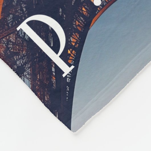 Couverture Polaire Paris, La Tour Eiffel En Nuit (Coin)