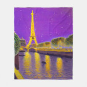 Couverture Polaire Paris le long de la Seine sous les étoiles (Devant)