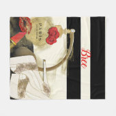 Couverture Polaire Paris Parfum Rose talons et bâton à lèvres (Devant (Horizontal))