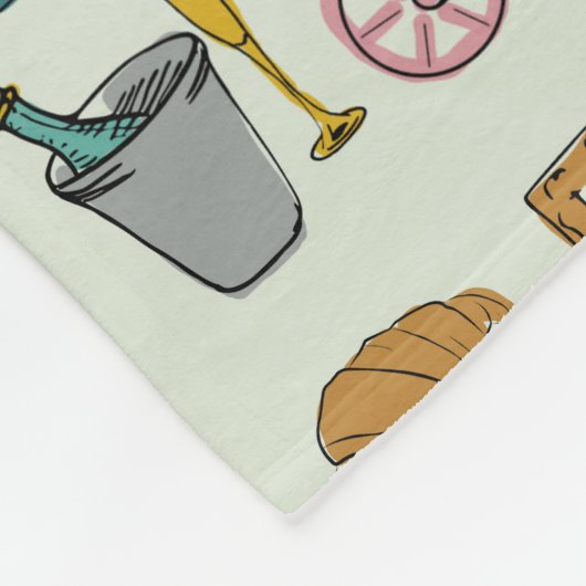 Couverture Polaire Paris romantique (Coin)