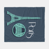 Couverture Polaire Paris Teal (Devant (Horizontal))