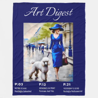 Couverture Polaire Parisien Et Animaux Poiche