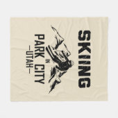 Couverture Polaire Park City Utah ski (Devant (Horizontal))