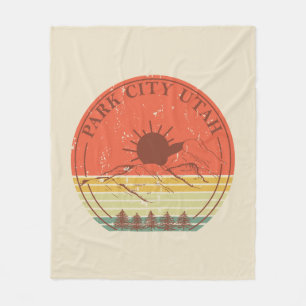 Couverture Polaire Park city Utah vintage