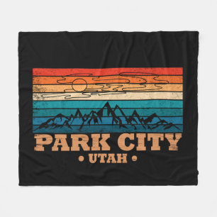 Couverture Polaire Park city Utah vintage