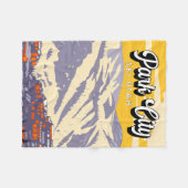 Couverture Polaire Park City Utah Winter Area Vintage (Devant (Horizontal))