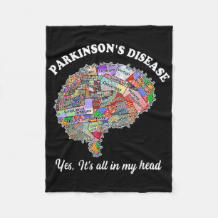 Couverture Polaire Parkinsons Maladie, oui, tout dans ma tête Cerveau