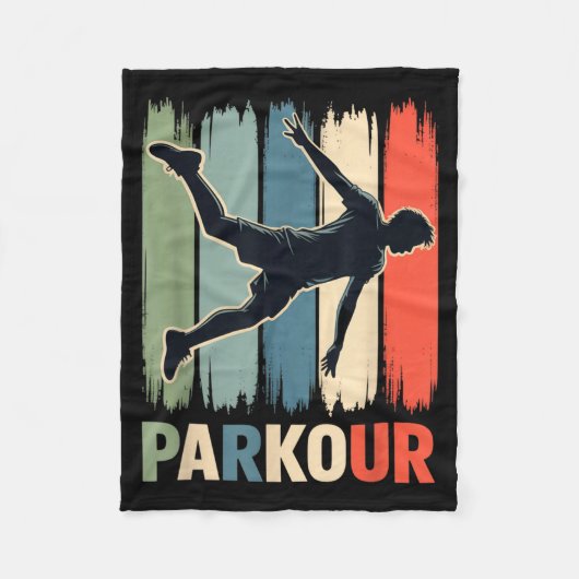 Couverture Polaire Parkour, Urban Gymnast, Traceur, Runner  (Devant)