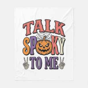 Couverture Polaire Parle Fantôme À Moi Vintage Halloween T-Shirt Desi