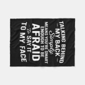 Couverture Polaire Parler Derrière Mon Dos Signifie Simplement Que Vo (Devant (Horizontal))