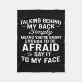 Couverture Polaire Parler Derrière Mon Dos Signifie Simplement Que Vo (Devant)