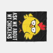 Couverture Polaire Parlez-moi de mes poulets (Devant (Horizontal))