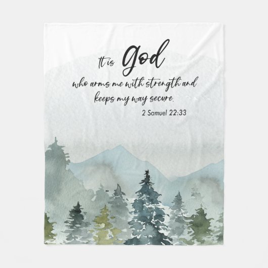 Couverture Polaire Parole de la Bible blanc (Devant)