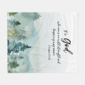 Couverture Polaire Parole de la Bible blanc (Devant (Horizontal))