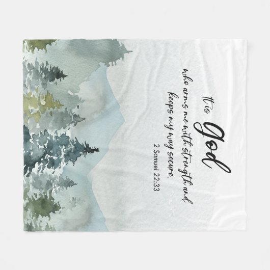 Couverture Polaire Parole de la Bible blanc (Devant (Horizontal))